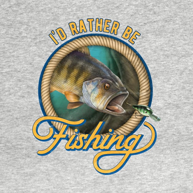 Bass Fishing Lure Fisherman Vintage Look by MarkusShirts